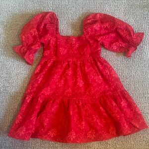 Women’s Entro - puffed sleeve textured mini dress - size Medium